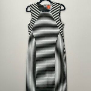 Joe Fresh Striped Black and White Sleeveless Dress
